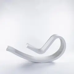 'Dondolo' by Cesare Leonardi and Franca Stagi, 1967, Geformtes, fiberglasverstärktes Polyester, weiß (Elco, Venedig), sold Jun 2024