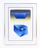 Untitled by Yigal Zemer, Intaglio etching, sold Sep 2022