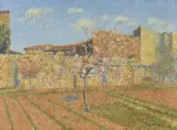 Pommier en fleur dans un verger by Achille Laugé, 1918, Huile sur toile, sold Jun 2022