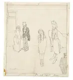 Etude pour "La joie du sicilien by J. Pincas dit Pascin, circa 1907, Encre sur papier, sold Jun 2022