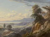 La baie de Sestri Levante animée de personnages by Louis-Auguste Lapito, Huile sur toile (Toile d'origine), sold Sep 2022