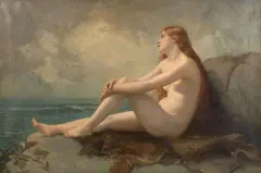 Ariane abandonnée by Nicolas Auguste Laurens, Huile sur toile (Toile d'origine), sold Sep 2022