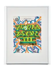 World War III by Sonic, 1982, Marqueurs sur papier entête du Department of the Army, sold Jun 2022