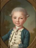 Portrait d'Amédée Bretagne Malo de Durfort-Duras (1771-1838) en uniforme Artois Cavalerie, dans un ovale feint by Millot, Huile sur panneau, une planche, sold Feb 2022