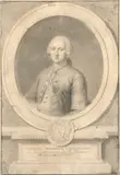 Portrait de Joseph d'Hémery (1722-1806), inspecteur de la Librairie et censeur royal, dans un ovale feint by Jean-Baptiste Garand, Pierre noire, estompe, sold Feb 2022