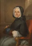 Portrait d'Anne Charlotte Julie Destouches, née Beausire, veuve de l'architecte Laurent Destouches by Joseph Aved, Huile sur toile, sold Feb 2022