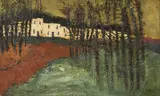 MAISON DE CAMPAGNE by Henryk Hayden, Huile sur toile, sold Jan 2022