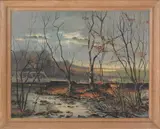 landscape by Arnold William Egerland, oil on canvas, sold Dec 2011