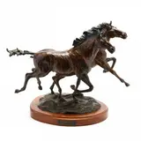 Gone With the Wind by Carl Wagner, Patinated bronze, sold Aug 2019