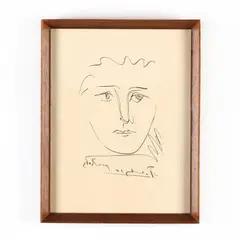 Pour Roby by Pablo Picasso, Etching on wove paper, sold Jul 2019