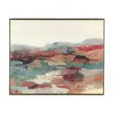 Untitled (Landscape) by Jill Troutman, Mixed media on canvas, sold Jul 2019