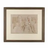 Untitled - Family Portrait by S. Tucker Cooke, Colored pencil on paper, sold Jul 2019