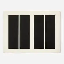Untitled by John McLaughlin, 1963, lithograph on paper, sold Jan 2022
