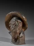 Désespéré au grand chapeau by Jean-Joseph Carriès, Plâtre patiné, sold Mar 2022