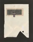 Sans titre by Marcelle Delphine Cahn, 1977, Collage et enveloppe sur papier, sold Dec 2022