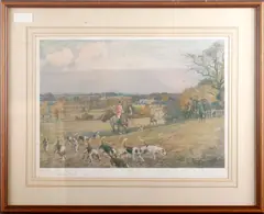 Hunting scene by Lionel Edwards, sold Oct 2011
