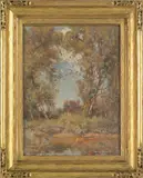 landscape by David Birdsley Walkley, oil on board, sold Sep 2011