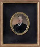miniature portrait of a gentleman by John Henry Brown, watercolor on ivory, sold Sep 2011