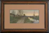 landscape by George Howell Gay, watercolor, sold Sep 2011