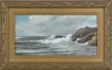 coastal scene by George Howell Gay, watercolor, sold Sep 2011