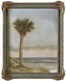 Florida landscape by Ben Austrian, oil on board, sold Sep 2011