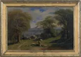 landscape by George Henry Smillie, oil on board, sold Sep 2011