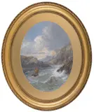 seascape by William McEvoy, oil on board, sold Sep 2011