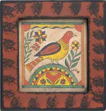 of a bird perched on a mound by David Y. Ellinger, watercolor, sold Sep 2011