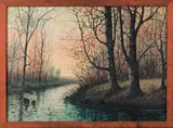 landscape by Raphael Senseman, oil on canvas, sold Sep 2011