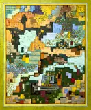 Untitled (Yellow Abstract) by Janet Cooling, oil on canvas, sold Oct 2025