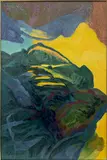 Untitled Composition by Juzefa Katiliūtė, oil on canvas, sold Oct 2025