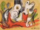 Sans titre by Arshile Gorky, Gouache sur papier, sold Dec 2008