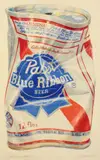 Beer can by Don Nice, 1975, Aquarelle sur papier, sold Dec 2008