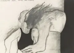Ohne Titel by Max Neumann, 1984, Kohle auf festem Schoellershammer-Papier, sold Jun 2016