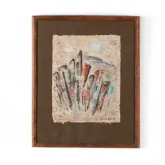 Untitled by Bernard Kohn, Mixed media on laid paper, sold Jul 2019