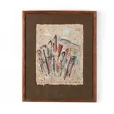 Untitled by Bernard Kohn, Mixed media on laid paper, sold Jul 2019