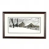 Heavy Snow by Bob Timberlake, Offset lithograph in colors, sold Jun 2019
