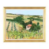 Tuscan Fields, San Gimignano by William Jameson, Oil on canvas, sold Jun 2019