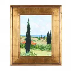 Tall Cypress at Rocheboudin by William Jameson, Oil on canvas, sold Jun 2019
