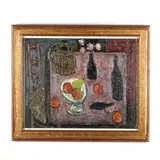 Still Life with Blackbird by Jean Saussac, Oil on canvas, sold Jun 2019