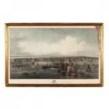 New York , A Rare Proof by John William Hill, Hand-colored engraving and aquatint, sold Jun 2019
