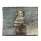 Niña Pobre by Artemio Sepulveda, Oil on canvas, sold Jun 2019