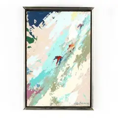 Alpine Scene I by LeRoy Neiman, Acrylic and enamel on board, sold Jun 2019