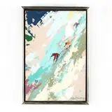 Alpine Scene I by LeRoy Neiman, Acrylic and enamel on board, sold Jun 2019