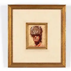 A Frontiersman by Don Prechtel, Oil on Masonite, sold May 2019