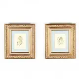 Pair of Children's Illustrations by Susan Carlton Smith, Watercolor and ink on paper, sold May 2019