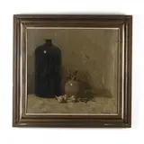 Still Life with Garlic by Paul Arntzenius, Oil on canvas, sold May 2019