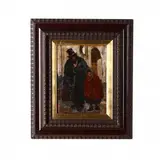 Two Beggars by Luigi Michelacci, Oil on panel, sold May 2019