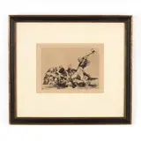 Lo Mismo (The Same) by Francisco Goya, Etching, sold May 2019