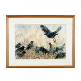 Caws for Alarm by Sandy Maudlin, Watercolor on Yupo paper, sold May 2019